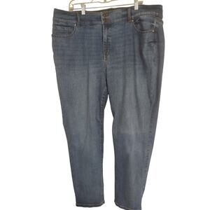 Lane Bryant High Rise Tighter Tummy Straight Leg‎ Jeans 24 Classic Normcore